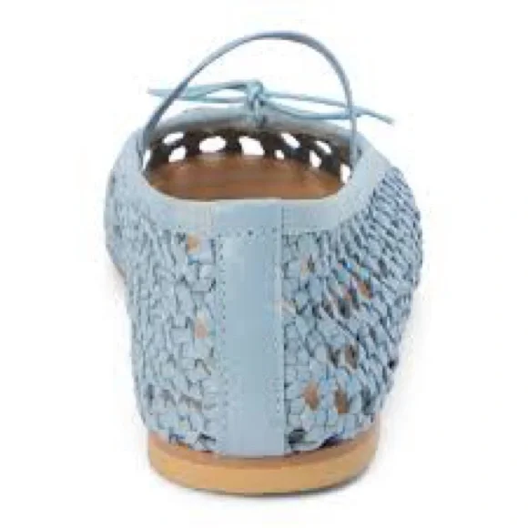 Matisse Blue Perforated Flats Slip-On Comfort - Picture 4 of 13